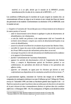 L'engagement des Nations unies pour la paix en Sierra Leone:1999-2008