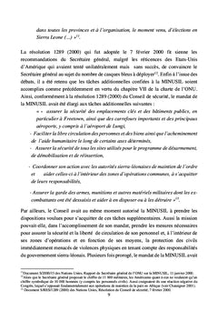 L'engagement des Nations unies pour la paix en Sierra Leone:1999-2008