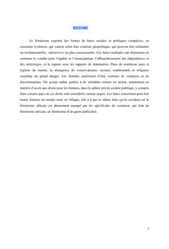 Le féminisme et sa conception africaine