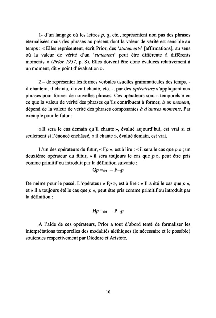 Essai sur les logiques temporelles de Prior