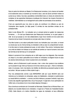 Comment motiver le personnel? Cas de Geodis Projects Chad