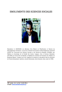 Émoluments des Sciences Sociales
