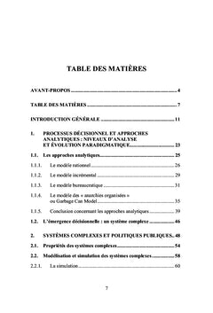 Modélisation et simulation décisionnelle en politiques publiques
