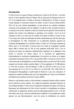 Santé et itinéraires de soins des populations de la ville de Bouaké