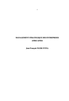 Management stratégique des entreprises africaines