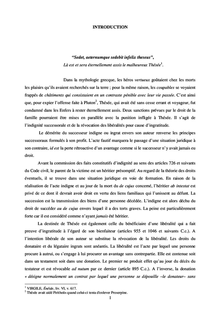 L'indignité et l'ingratitude en matière successorale