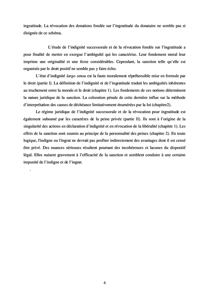 L'indignité et l'ingratitude en matière successorale
