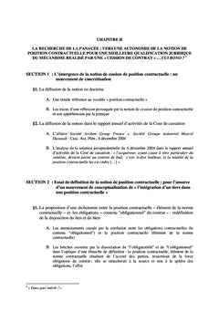 La transmission conventionnelle de position contractuelle. Est-elle une notion pertinente ?
