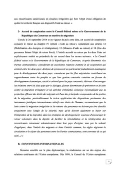 Partenaires internationaux et accompagnement des migrants de retour