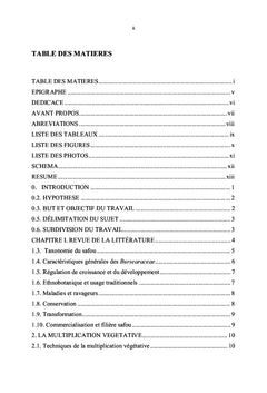 La multiplication végétative des arbres fruitiers, cas de Safoutier