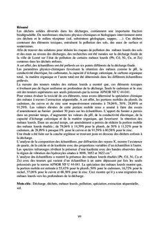 Etat de pollution du sol de la décharge d'Agoè de la ville de Lomé