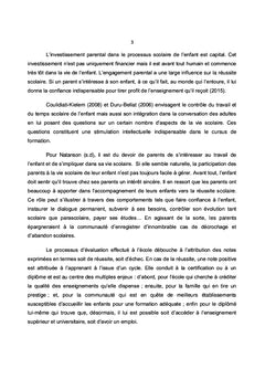 Comportements de parents des diplômés d'état face à la réussite à l'examen d'état