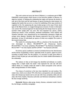 Caractérisation spatiale de combustible forestier par rapport au feu