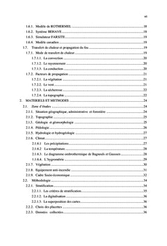 Caractérisation spatiale de combustible forestier par rapport au feu