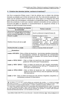 L'économétrie avec Eviews