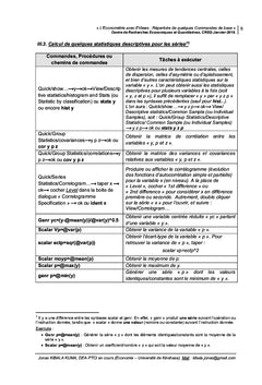L'économétrie avec Eviews