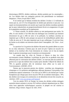 "Kin poubelle" ! : Problématique pour un développement durable