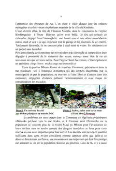 "Kin poubelle" ! : Problématique pour un développement durable
