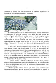 "Kin poubelle" ! : Problématique pour un développement durable