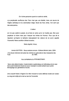 Les origines du génocide des Tutsi au Rwanda et son exécution barbare