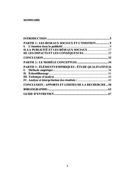 L'émotion dans la persuasion publicitaire: Le cas des Réseaux Sociaux