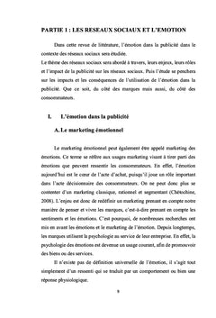 L'émotion dans la persuasion publicitaire: Le cas des Réseaux Sociaux