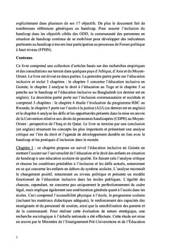 Handicap et modèle inclusif en Afrique, Asie et Moyen-Orient