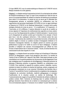 Handicap et modèle inclusif en Afrique, Asie et Moyen-Orient