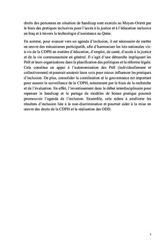 Handicap et modèle inclusif en Afrique, Asie et Moyen-Orient