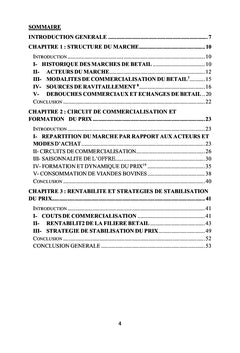 Formation du prix du bétail au marché de Pk 13, Bangui