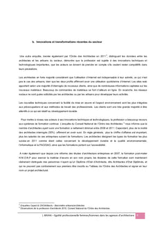 EgalitE professionnelle dans l'architecture en France