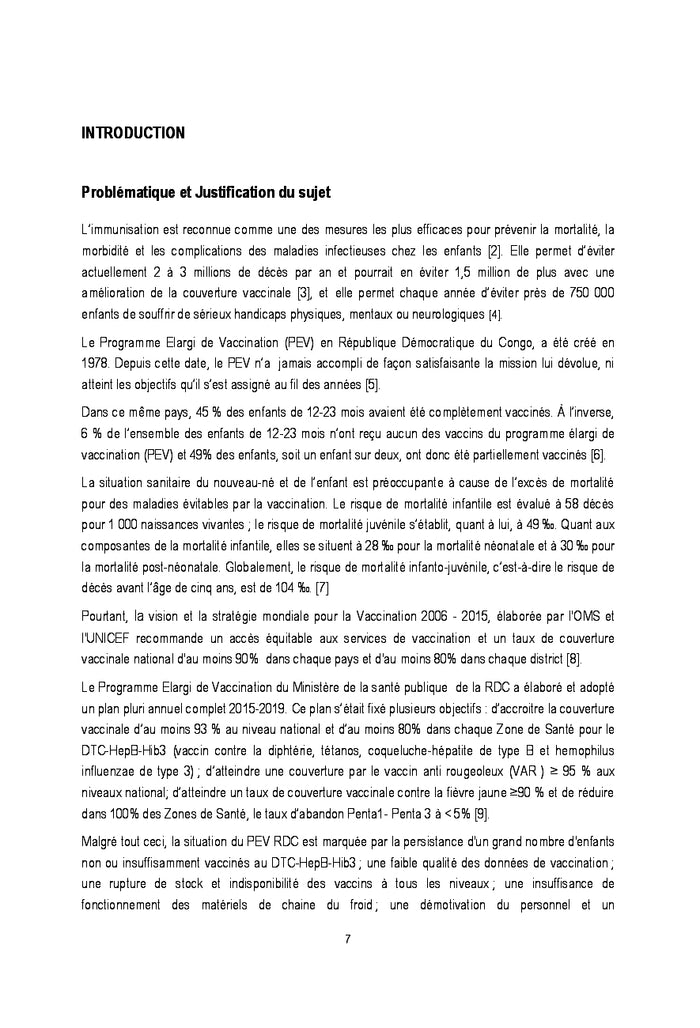 Déterminants de l'Incomplétude Vaccinale chez les enfants de 12-24 mois