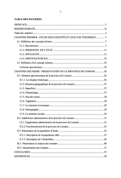 Recrutement du personnel de l'État et efficacité des services publics