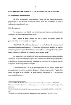 Recrutement du personnel de l'État et efficacité des services publics