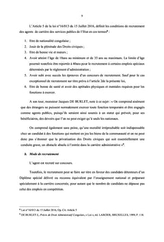 Recrutement du personnel de l'État et efficacité des services publics