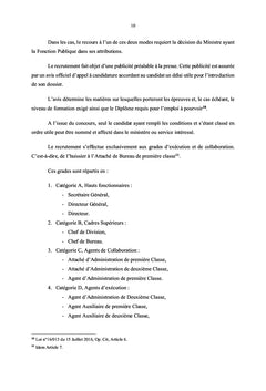 Recrutement du personnel de l'État et efficacité des services publics