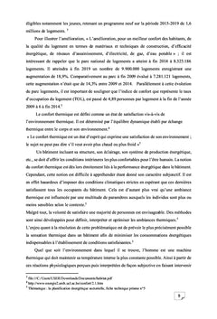Le confort thermique