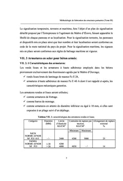 Méthodologie de fabrication des structures portuaires (Tome III)