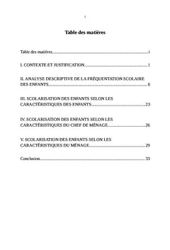 Les déterminants familiaux de la scolarisation des enfants de 7-12 ans au Burundi