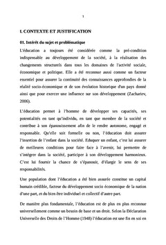 Les déterminants familiaux de la scolarisation des enfants de 7-12 ans au Burundi