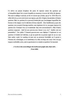 Dire oui à la vie et renaitre (avec le coaching?!)