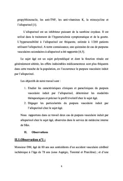Particularités du purpura vasculaire induit par l'allopurinol