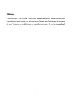 Langue et écriture panafricaines à l'ère des TIC : le défi fictionnel