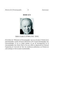 Histoire de la Chromatographie