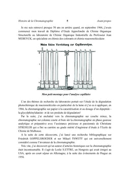 Histoire de la Chromatographie