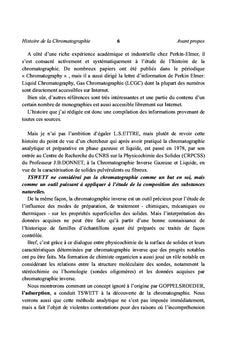 Histoire de la Chromatographie