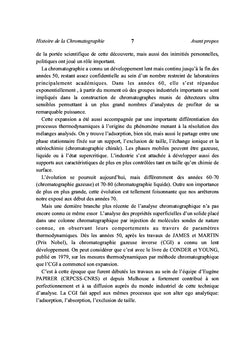 Histoire de la Chromatographie