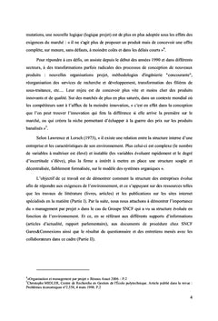 Le management par projet face au changement de l'environnement