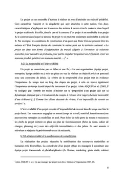 Le management par projet face au changement de l'environnement