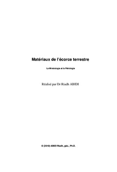 Matériaux de l'écorce terrestre